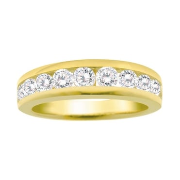 9ct Gold Channel Set 1/2 Carat Diamond Eternity Ring