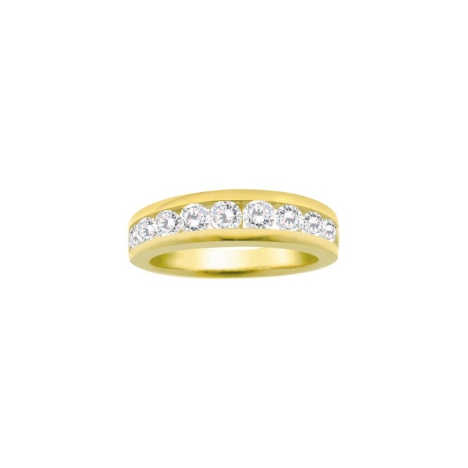 Eternity 9ct Gold Channel Set 1/3 Carat Diamond Ring