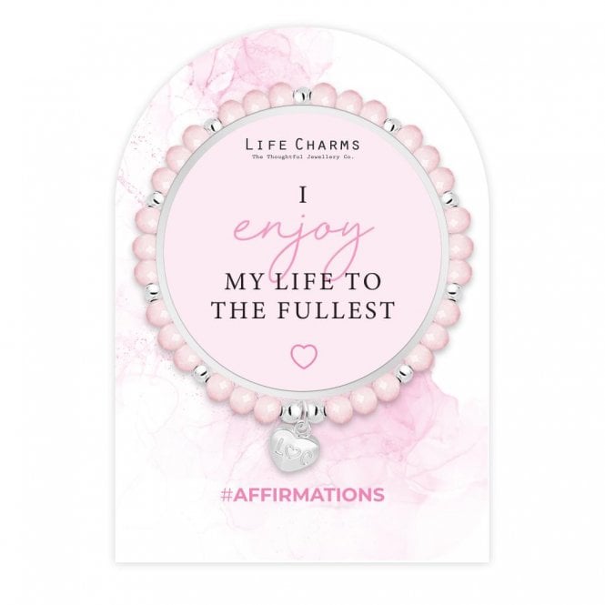 Life Charms Affirmations I Enjoy My Life To The Fullest Bracelet AF1