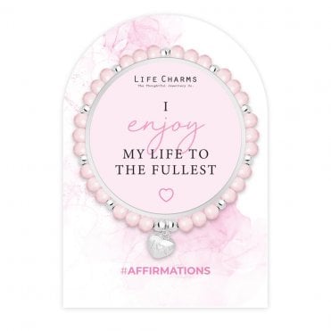 Affirmations I Enjoy My Life To The Fullest Bracelet Life Charms AF1