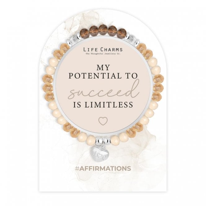 Life Charms Affirmations My Potential To Succeed Is Limitless Bracelet AF5