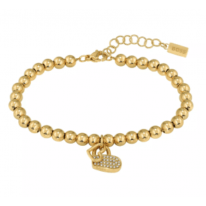 Ladies Beads Gold Heart Bracelet 1580287