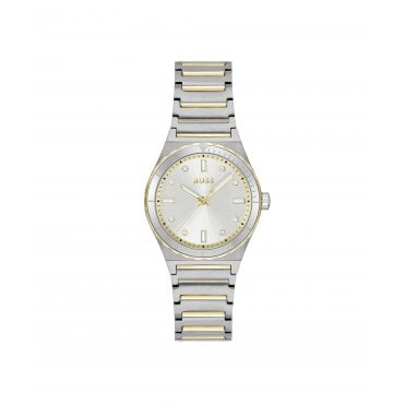 Ladies CANDOR SPORT Round Silver Dial 2 Colour Bracelet Watch 1502790