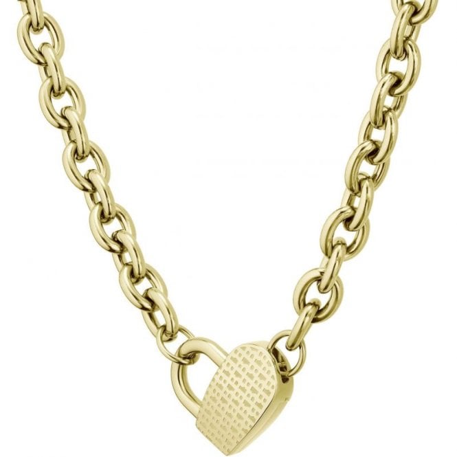 Boss Ladies DINYA Gold Plated Heart Necklace 1580417
