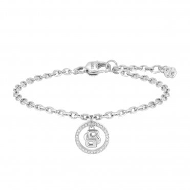 Ladies DOUBLE B DEVINE Stone Circle Stainless Steel Bracelet 1580806