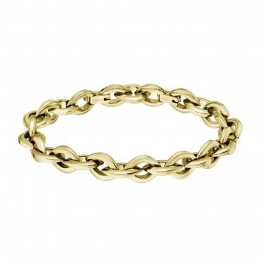 Ladies FIONA Gold Plated Petal Link Bracelet 1580811