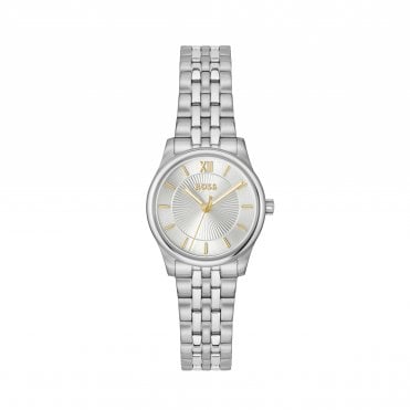 Ladies GRACEFUL MINA Round Silver Dial Stainless Steel Bracelet Watch 1502840