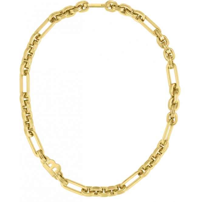Boss Ladies #HAILEY 3+1 Chunky Gold Plated Necklace 1580327