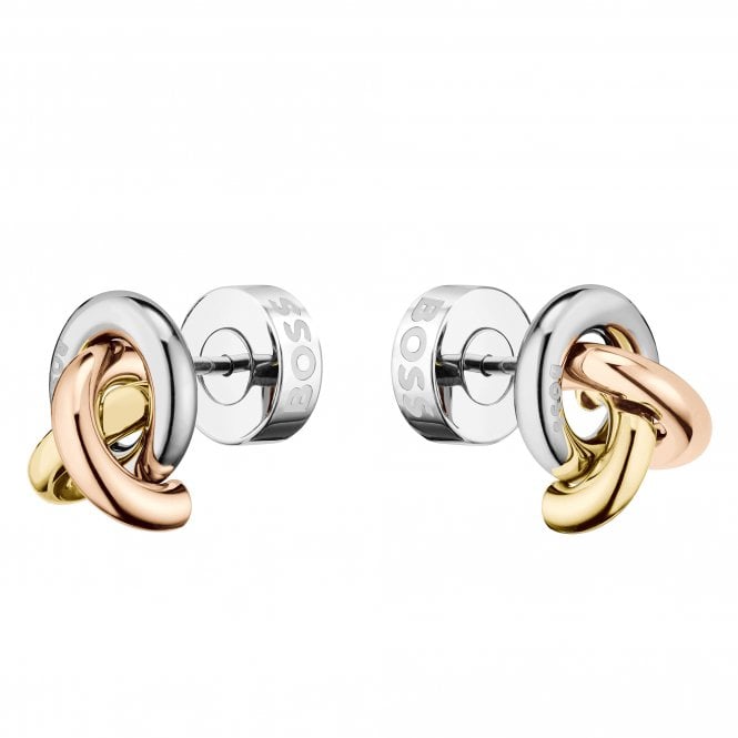 Boss Ladies HARMONY Tri-Colour Stud Earrings 1580773
