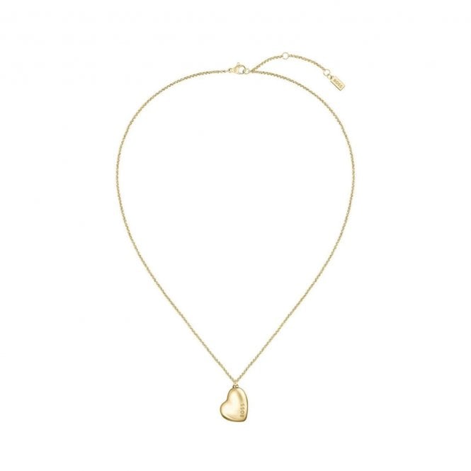 Boss Ladies HONEY Gold Plated Heart Pendant And Chain 1580574