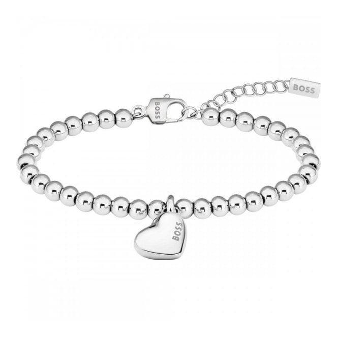 Boss Ladies HONEY HEART BEADS Steel Bracelet 1580642