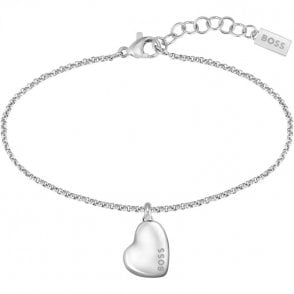 Ladies HONEY Stainless Steel Heart Bracelet  1580694