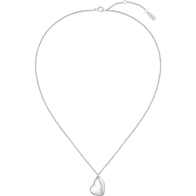 Boss Ladies HONEY Stainless Steel Heart Pendant And Chain 1580573