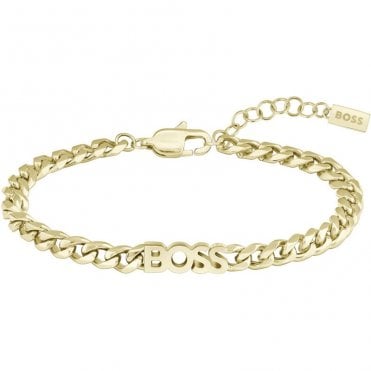 Ladies KASSY FOR HER Gold Plated Curb Bracelet  1580593