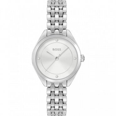 Ladies MAE Round Silver Dial Stainless Steel Bracelet Watch 1502722