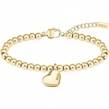 Ladiss HONEY HEART BEADS Gold Plated Bracelet 1580643
