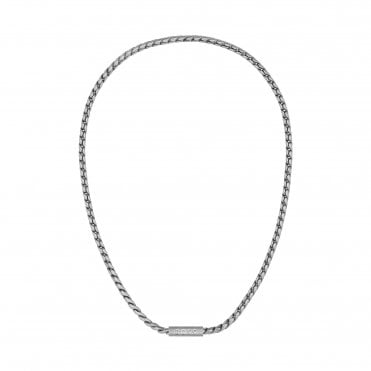 Mens Doran Brushed Stainless Steel Necklace 1580693