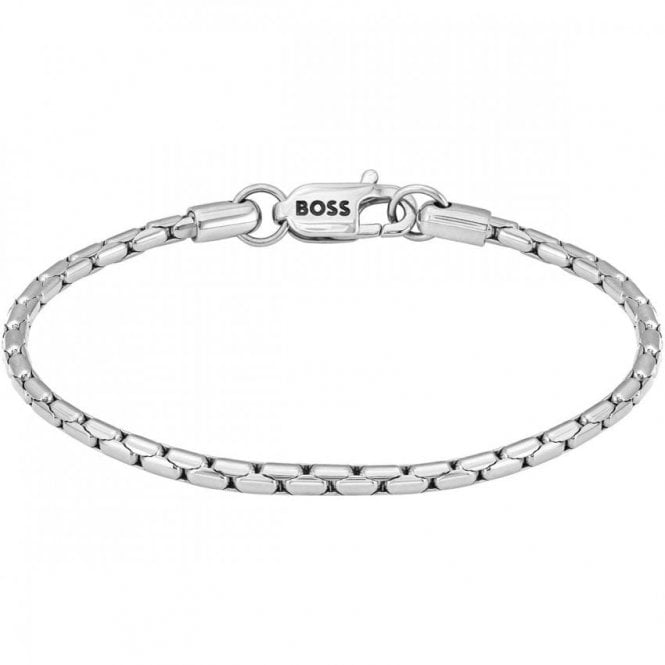 Boss Mens EVAN Stainless Steel Popcorn Bracelet 1580605M
