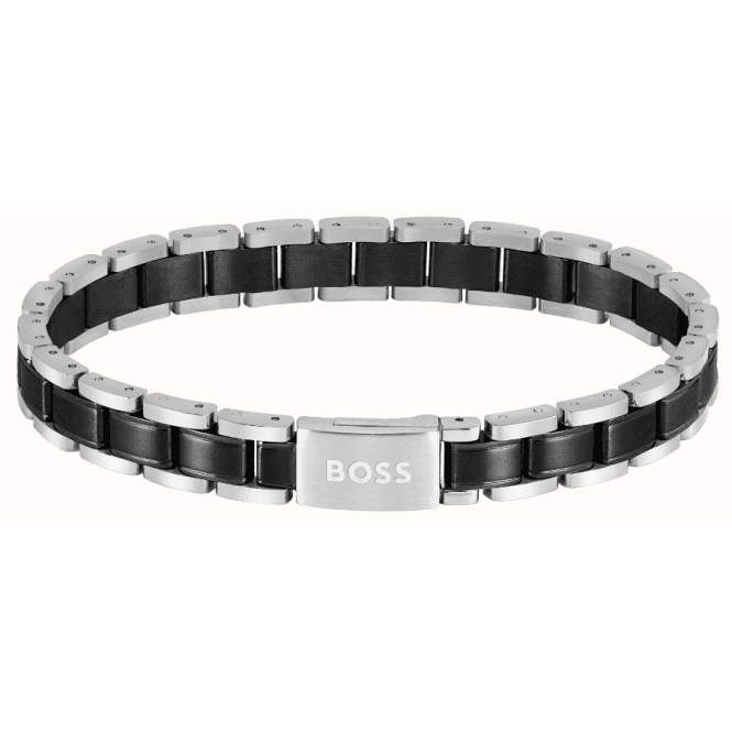 Boss Mens METAL LINKS Black Steel Bracelet 1580665