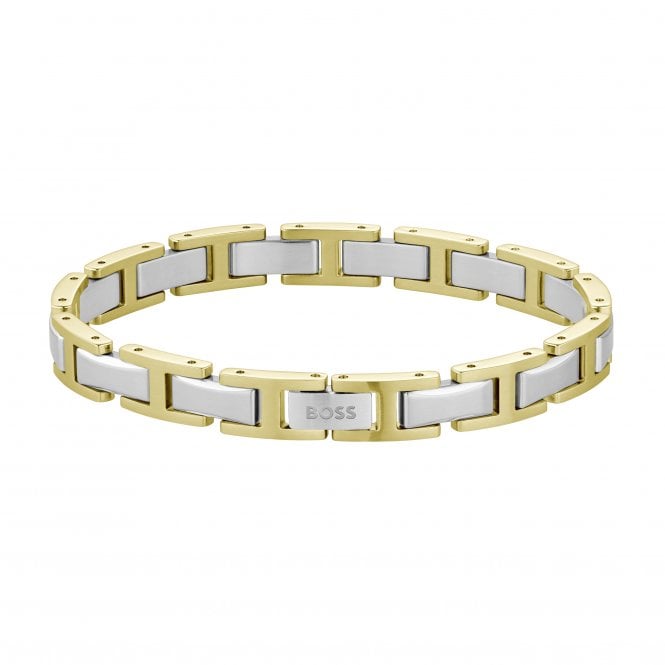 Boss Mens NOLAN 2 Colour Link Bracelet 1580793