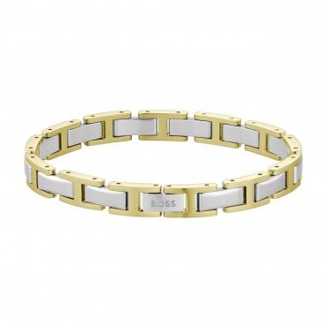 Mens NOLAN 2 Colour Link Bracelet 1580793