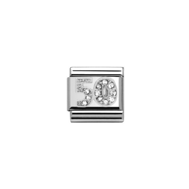 Charmlinks 50 Stone Set Silver Charm