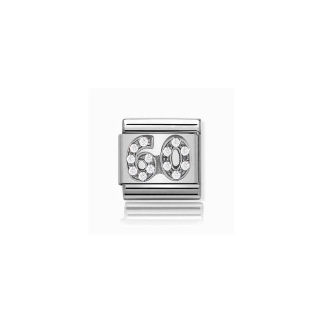 Charmlinks 60 Stone Set Silver Charm