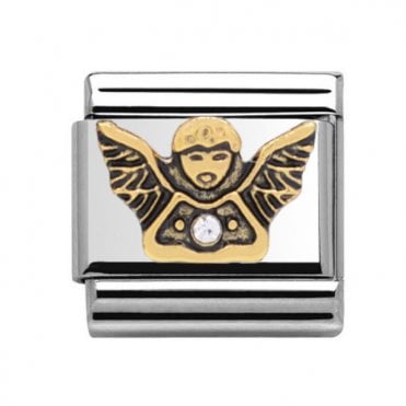 Angel Stone Set Gold Silver Charm