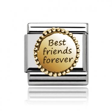 Best Friends Charm Gold Silver