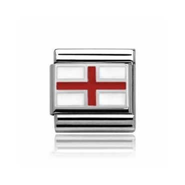 England Flag Silver Charm