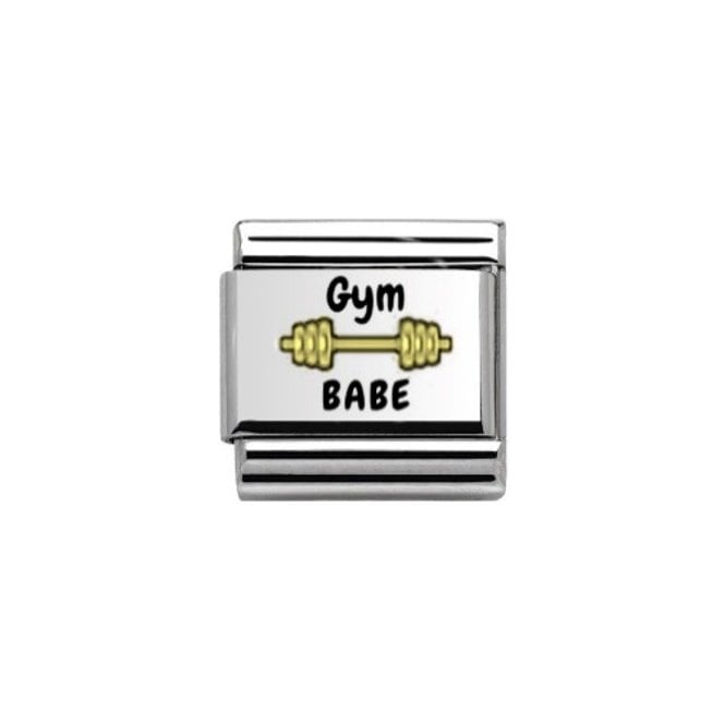 Charmlinks Gym Babe Gold Silver Charm