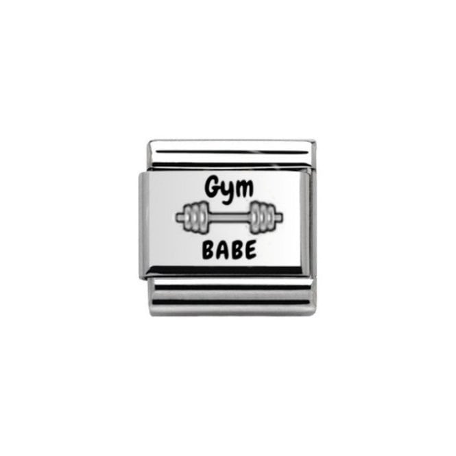 Charmlinks Gym Babe Silver Charm