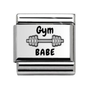 Gym Babe Silver Charm