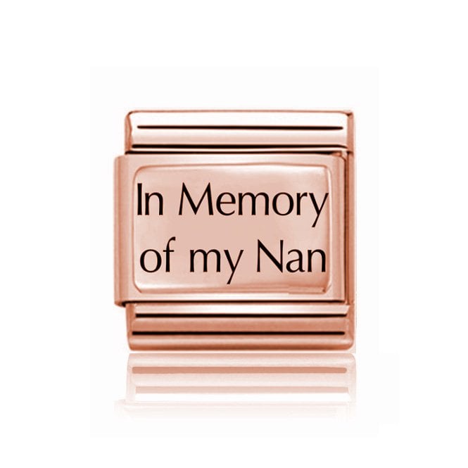 Charmlinks In Memory of My Nan Rose Charm