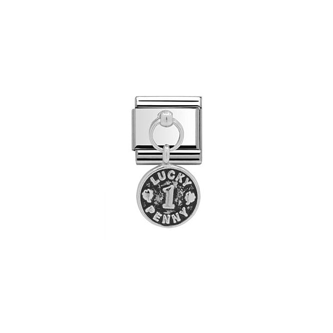Charmlinks Lucky Penny Silver Silver Drop