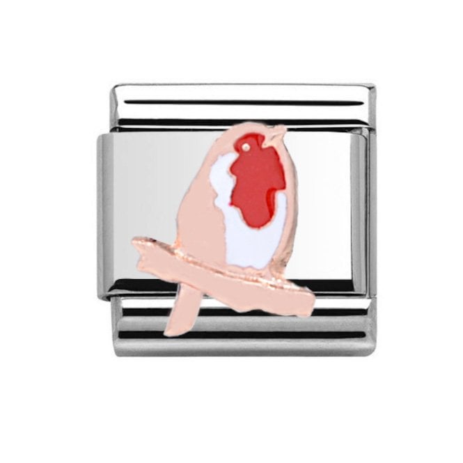 Charmlinks Robin Rose Silver