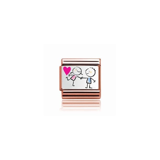 Charmlinks Rose Couple Charm