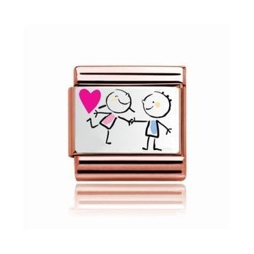 Rose Couple Charm