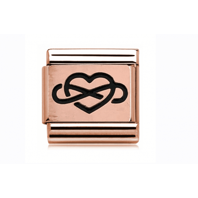 Charmlinks Rose Infinity Heart Charm