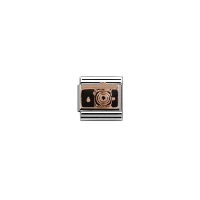 Charmlinks Rose Silver Camera Charm