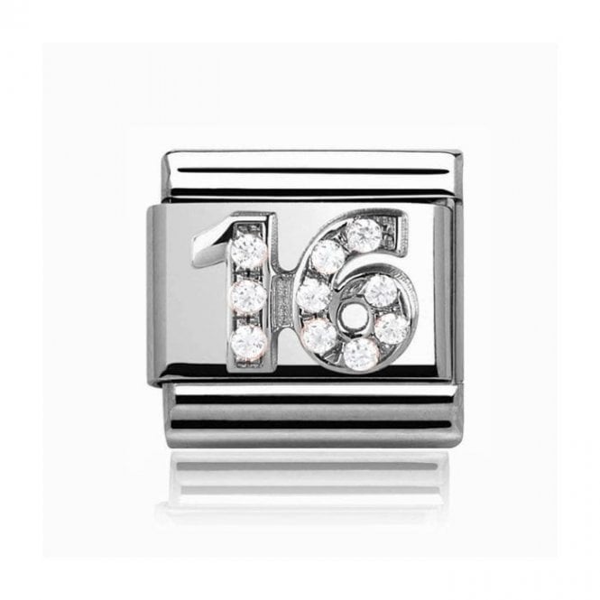 Charmlinks Silver 16 Stone Set Charm
