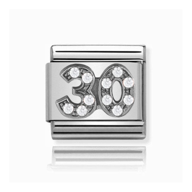 Charmlinks Silver 30 Stone Set Charm