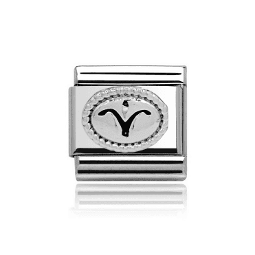 Silver Aries Zodiac Charm