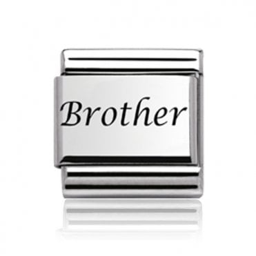 Silver Brother Charm