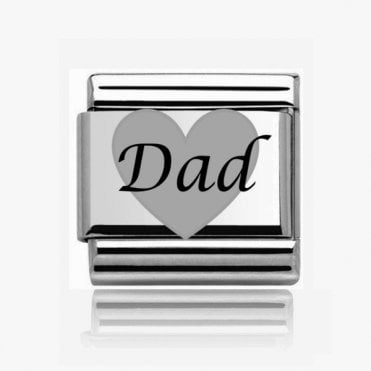 Silver Dad Charm