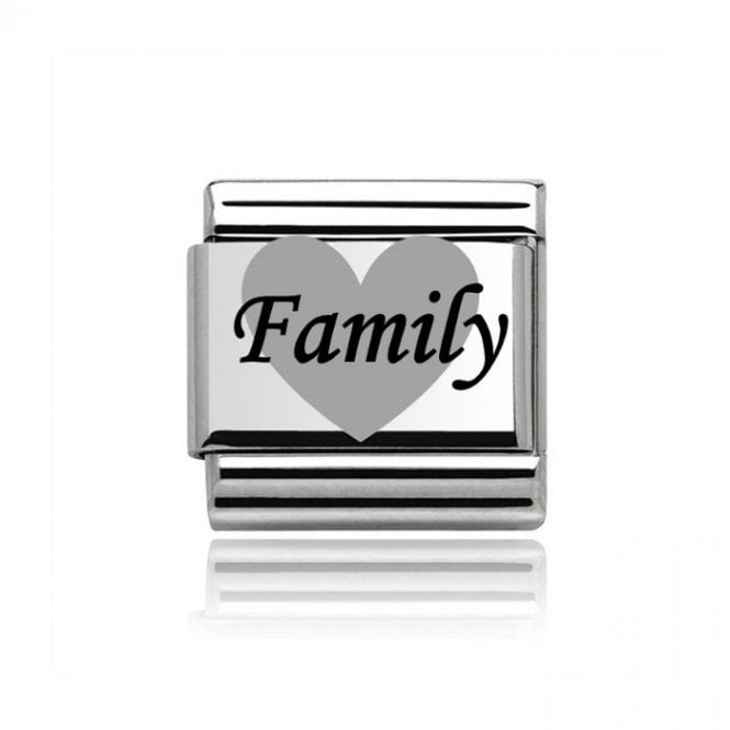 Charmlinks Silver Family Charm