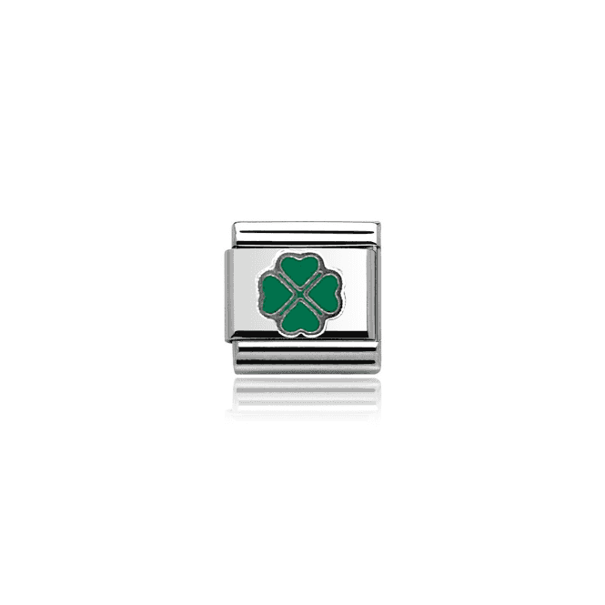 Charmlinks Silver Four Leaf Clover Charm