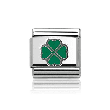 Silver Four Leaf Clover Charm