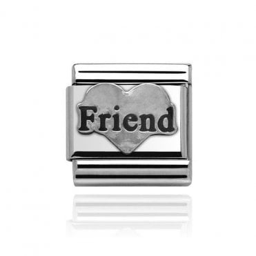 Silver Friend Charm
