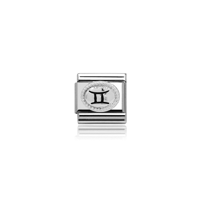 Charmlinks Silver Gemini Zodiac Charm